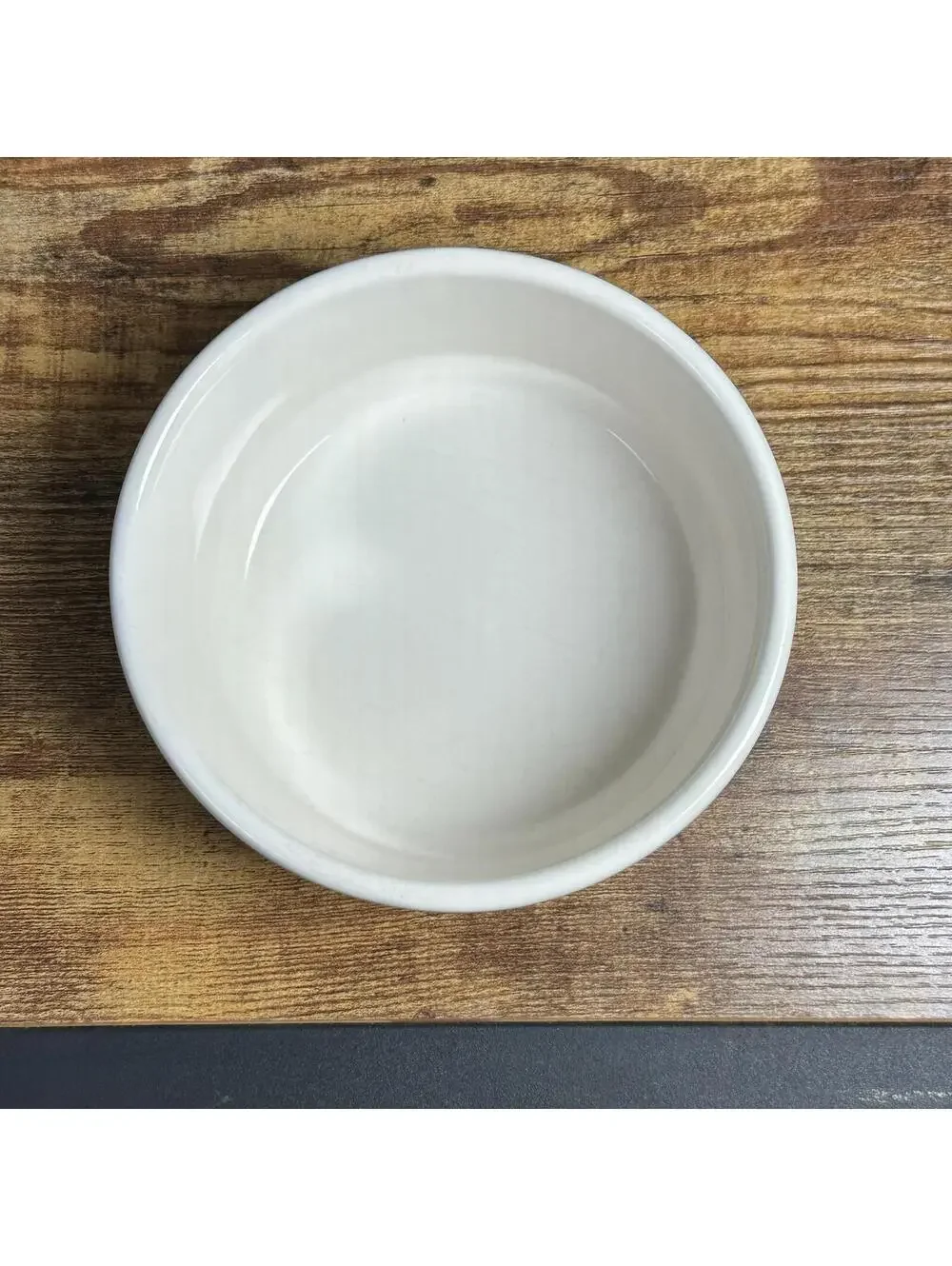 Vintage 90s Attack Cat Ceramic Pet Bowl White Blue Script Cat Lover Gift